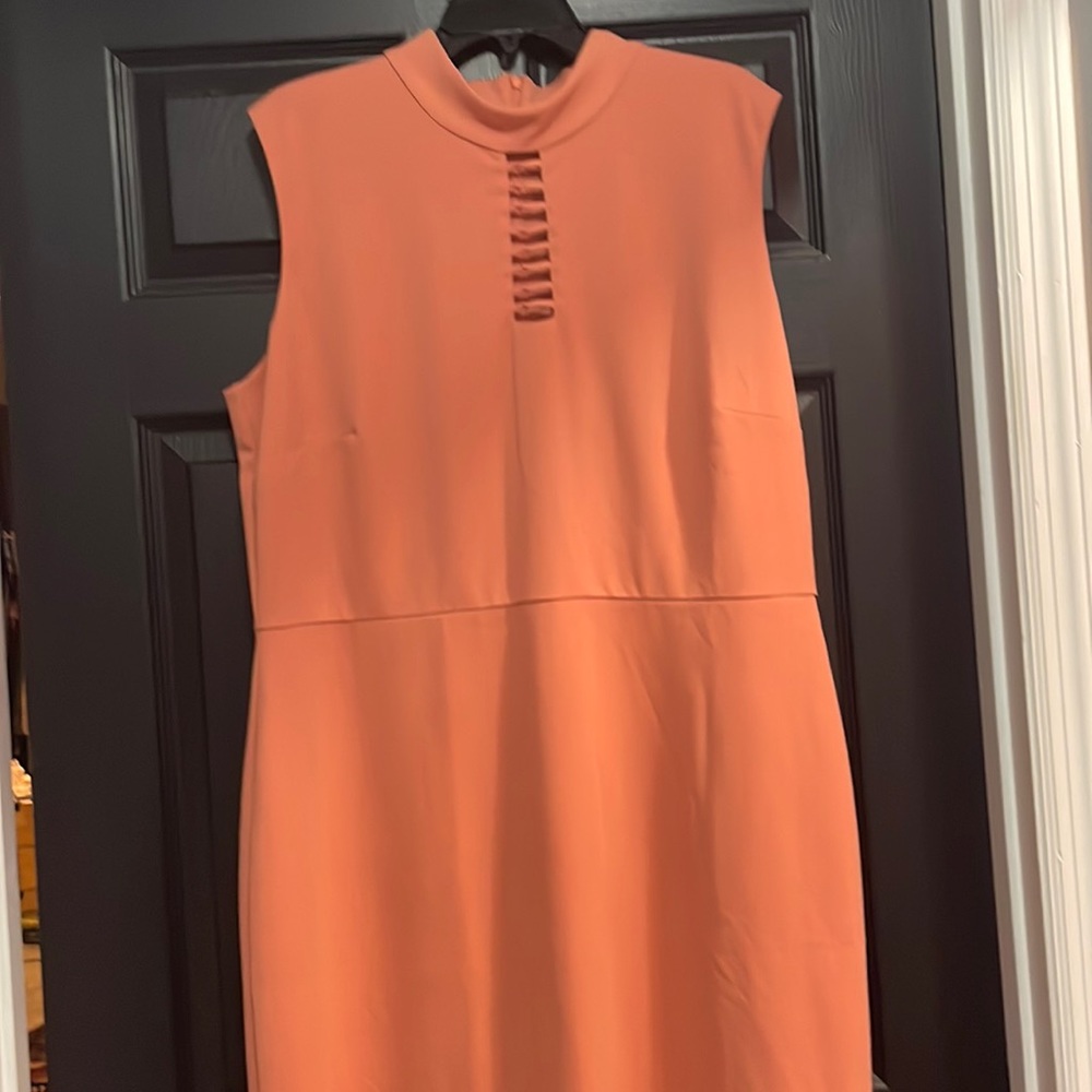 NWT New York and Co Stretch peach dress